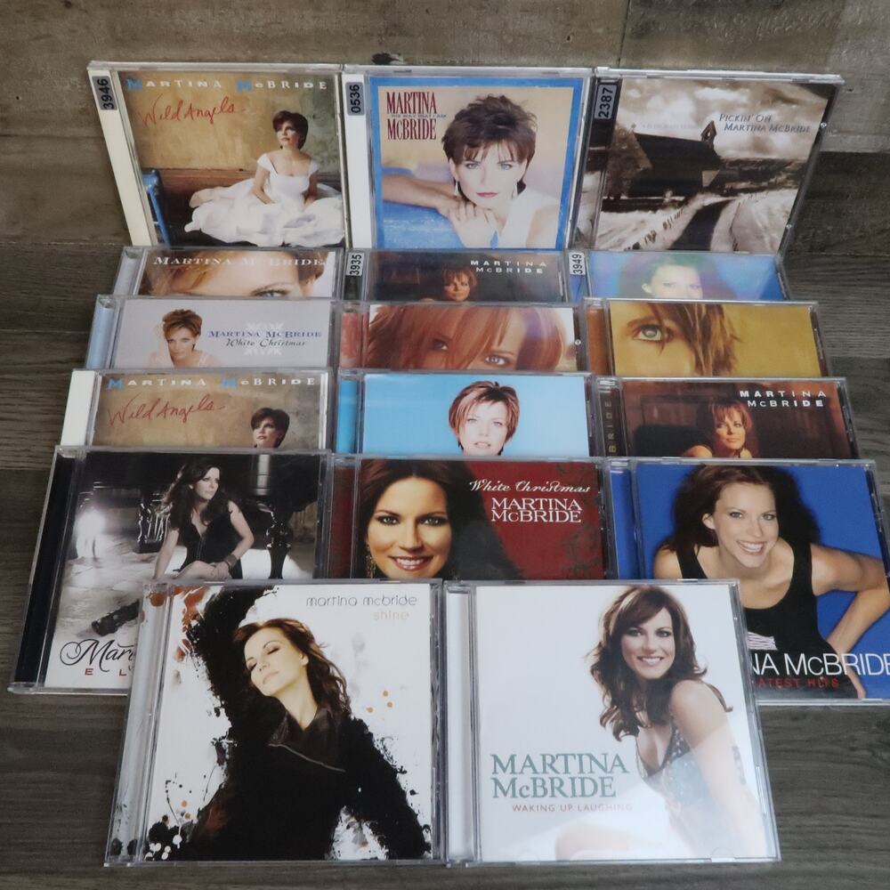 Martina McBride CD Lot of 17 White Christmas Pickin Emotion Eleven Greatest Hits
